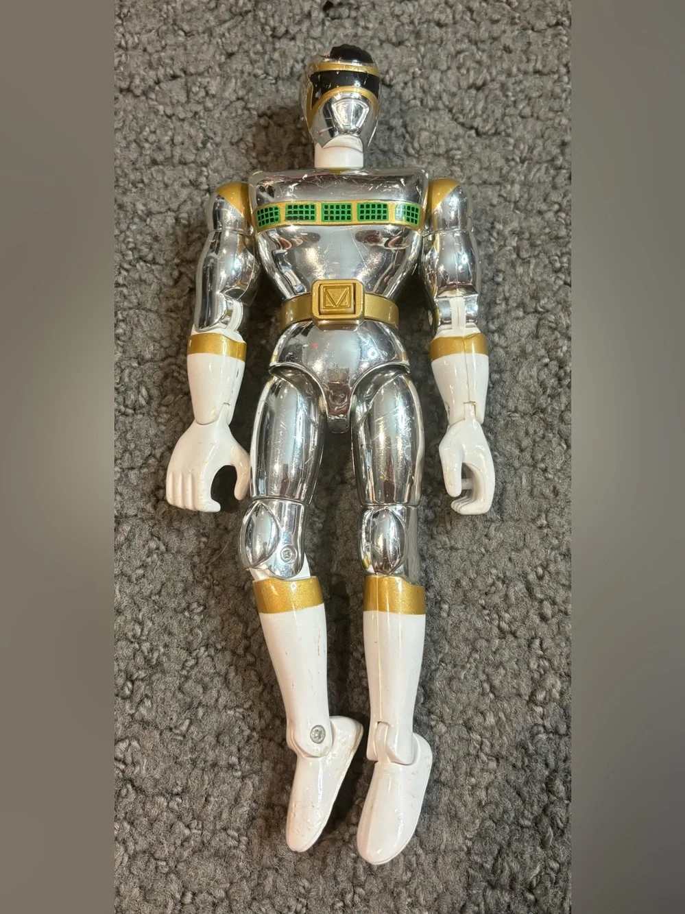 Mighty Morphin Power Rangers Talking Silver Ranger In Space 1998 Bandai Figure